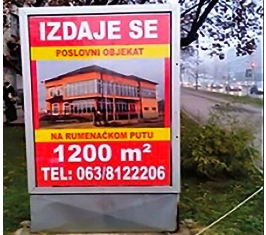 Novi Sad - City light - Bul kralja Petra, kod Lovotursa Z