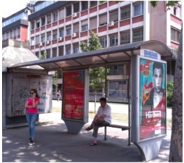 Novi Sad - Autobuska stajališta - Bulevar oslobođenja, ugao sa Pap Pavla