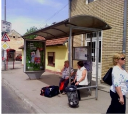 Novi Sad - Autobuska stajališta - Preradovićeva, ugao sa Božidara Adžije