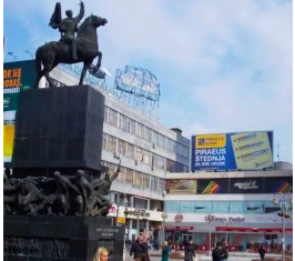 Niš - Fasadna Reklama - Trg Kralja Milana N